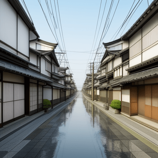 AI generated: Hyper realistic japanese city

