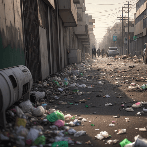 AI generated: garbage pollution 8k, 