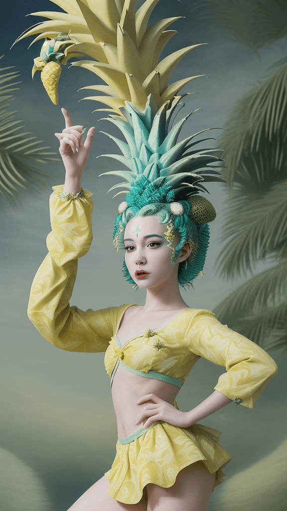 AI generated: Midjourney Replica Pro XL Ah, the "Perceptive Pantomime Pineapple," a whimsical character indeed! Th...