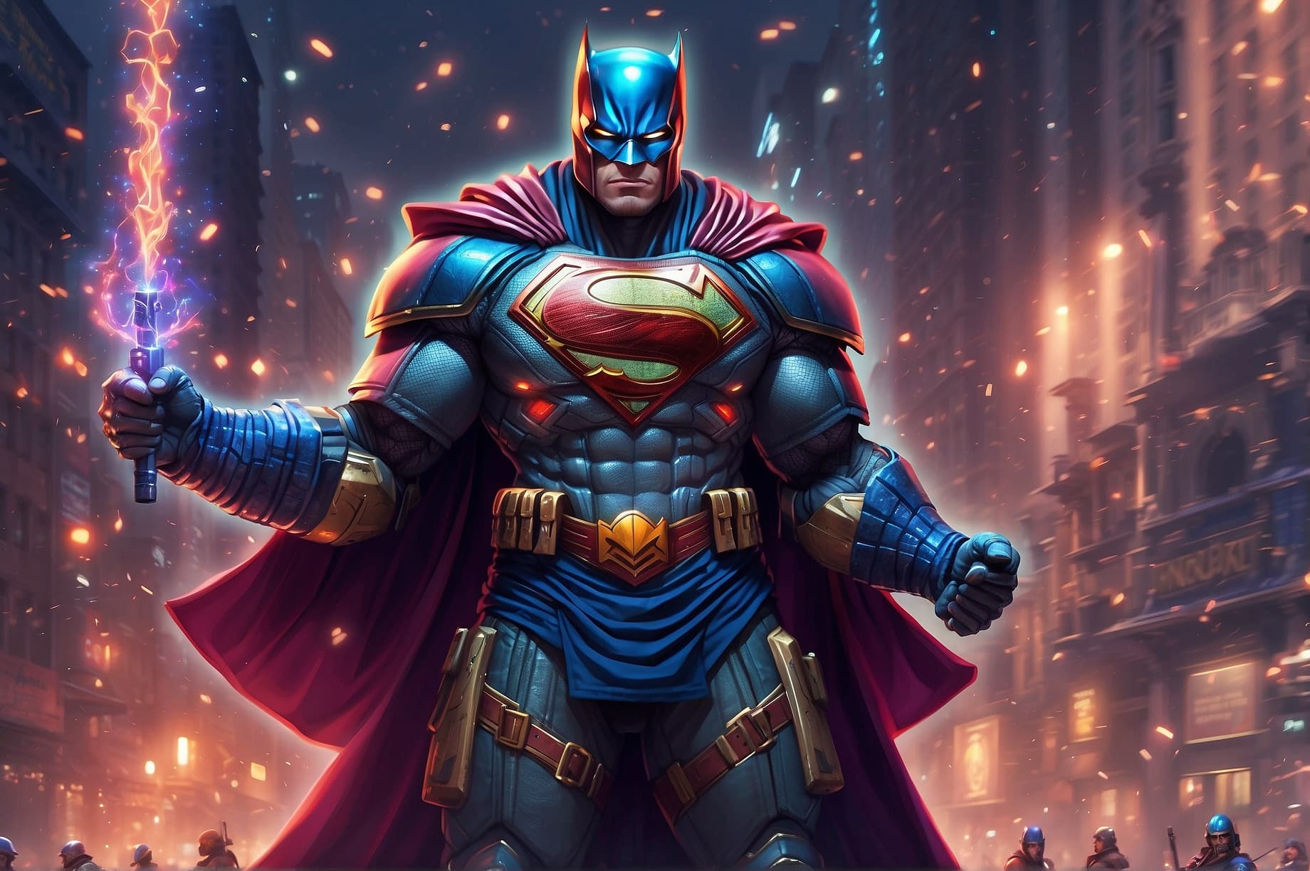 AI generated: Super Batman