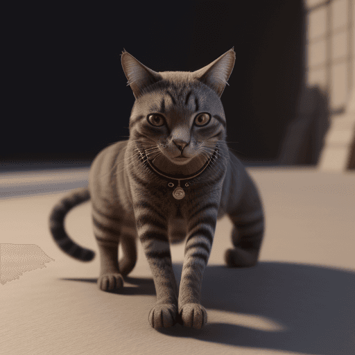 AI generated: Une déesse égyptienne des chats debout avec une armée de chat en arrière plan, 3D octane rendeing, h...