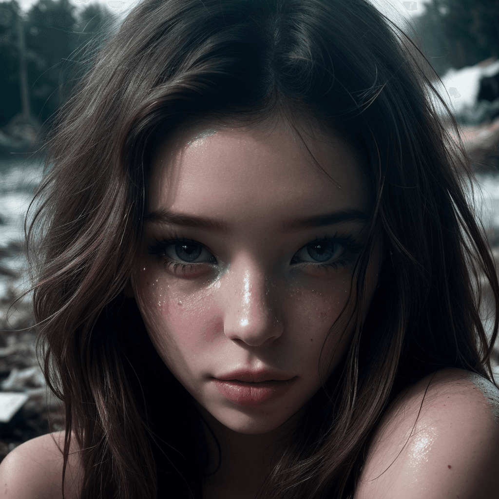 AI generated: 8k uhd,by Alessio Albi, dusty particles depth of field,detailed BREAK young girl whose face is cente...