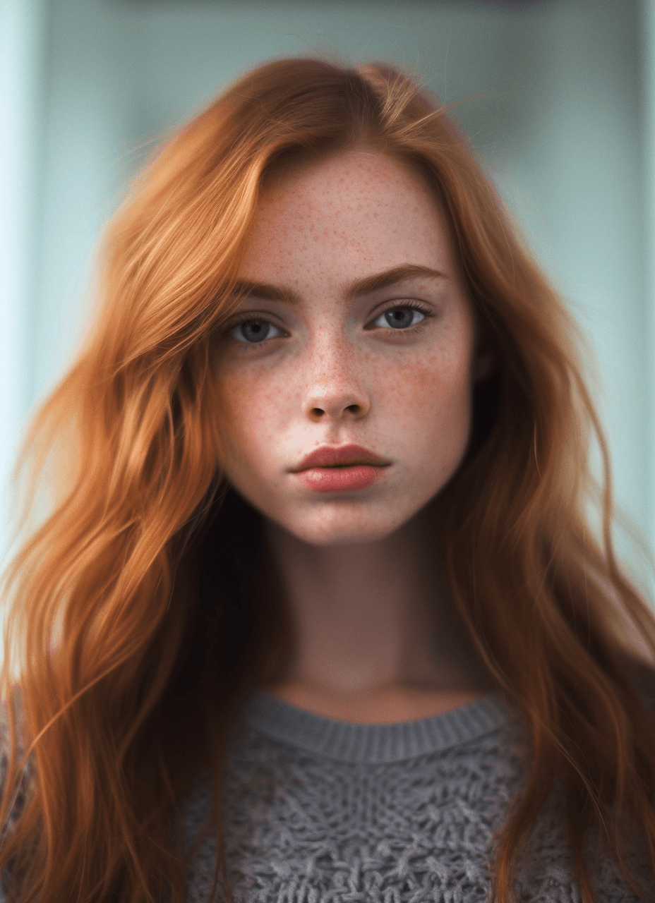 AI generated: 20 years old babe, f/2.8 --ar 8:11 --v 5.1