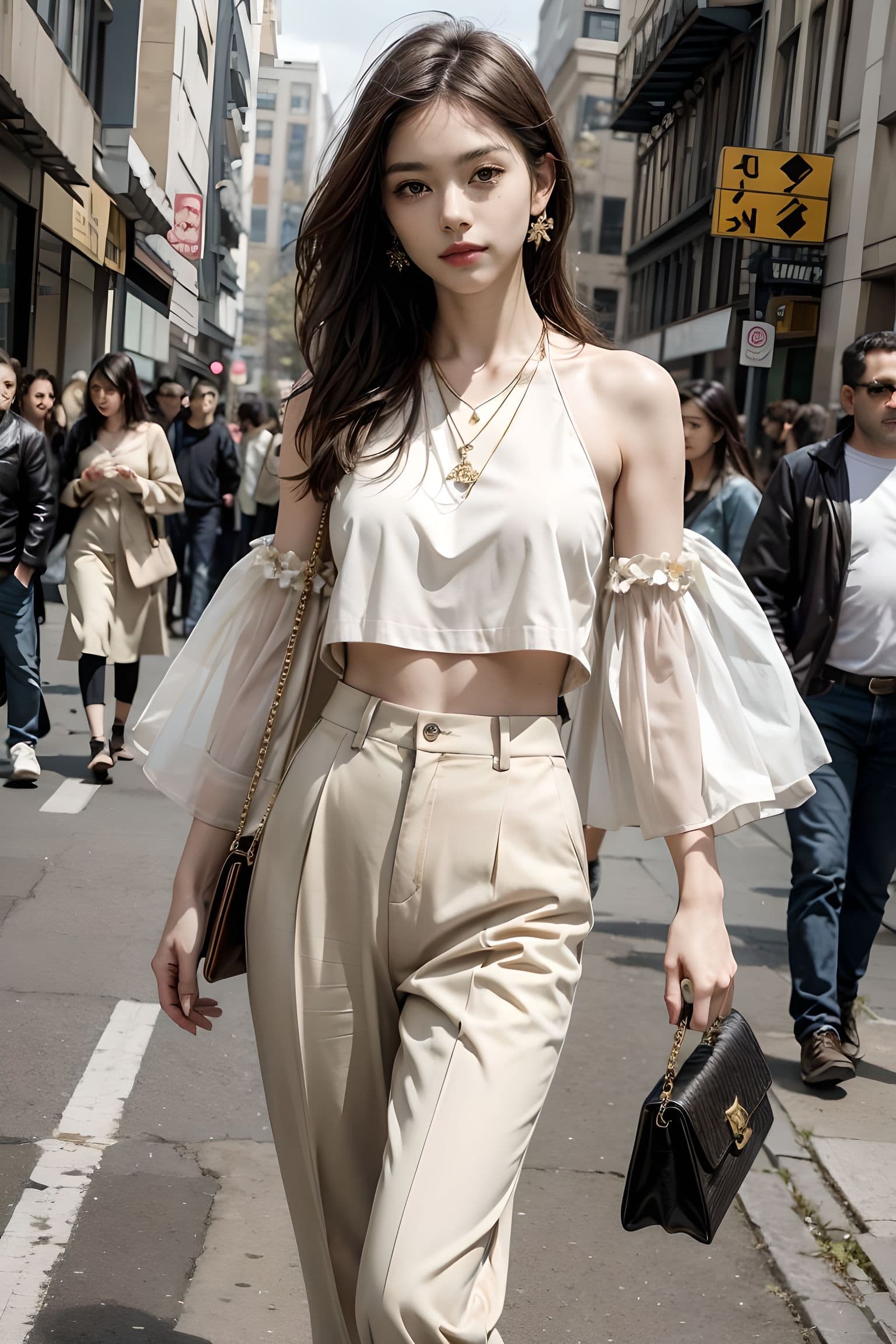 AI generated: (urban chic:1.3), (spring elegance:1.25), exceptional quality, contemporary fashion photography, 8k ...