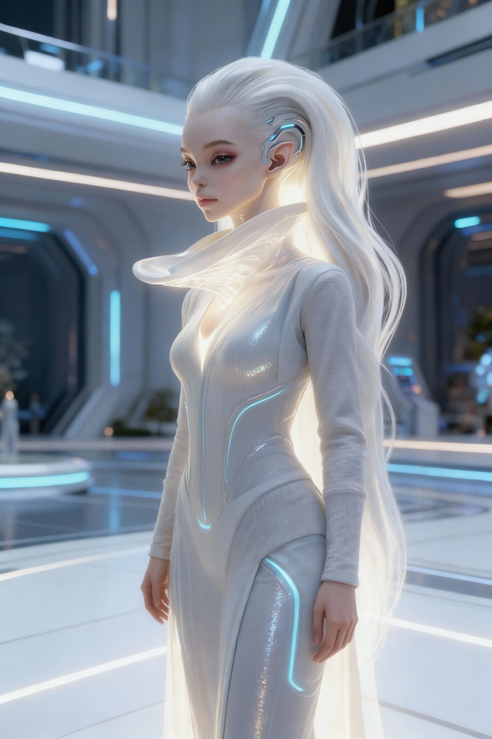 AI generated: Use Reference Images to imagine, in detail, an AI construct of the character emanating from a consol...