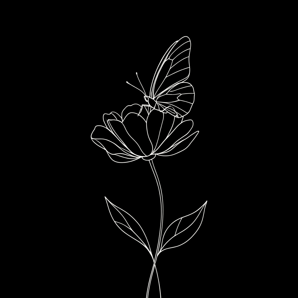 Elegant Minimalist Line Art
