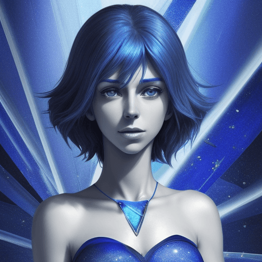 AI generated: A photo of Lapis Lazuli from “Steven Universe”