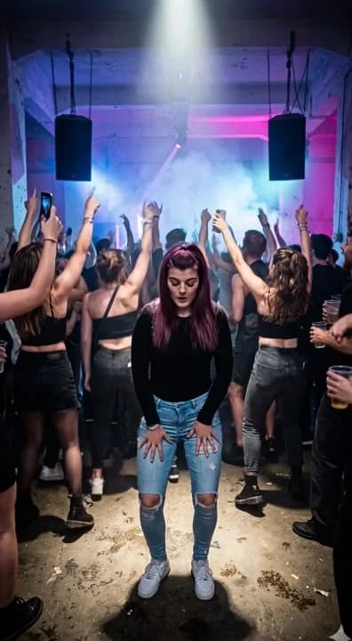 AI generated video: She's doing the same dance as the dance for the song Low by Flo Rida 
