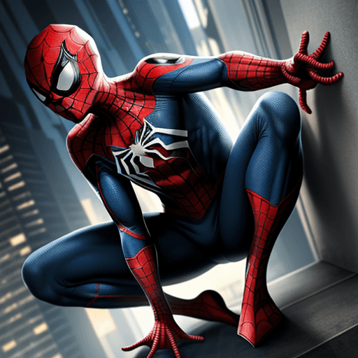 AI generated: spiderman from 22 century