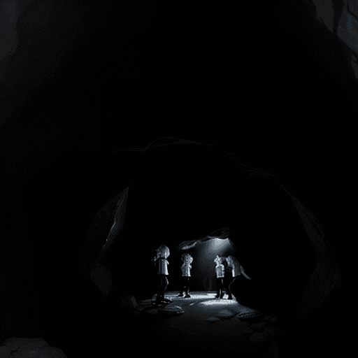 AI generated: stray kids kpop band having a schizophrenic breakdown in a cave ultra realistic 8k 