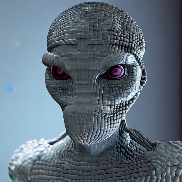 AI generated: 👽 Criatura Extraterrestre creada por IA.
 Les dejo el prompt que usé por si les sirve como guia: A...
