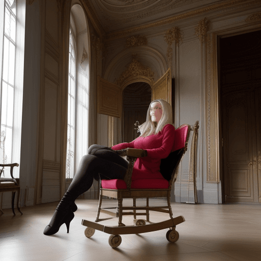 AI generated: Elle franchit le seuil et entra dans la grand-salle où elle s'assit sur son fauteuil au coin du feu.