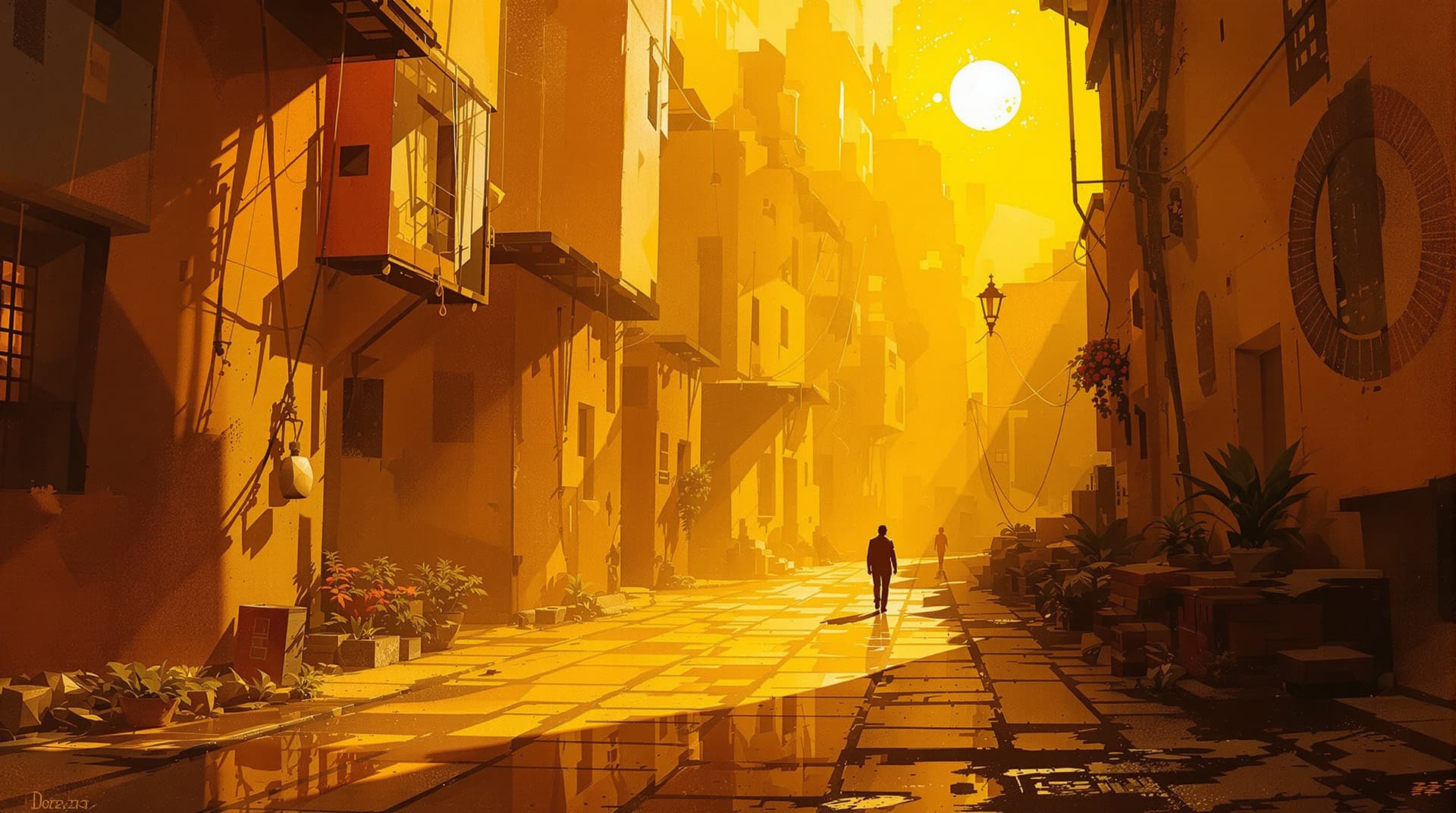 AI generated: Andreas Deja + Dean Cornwell + Pre-Columbian golden atmosphere, where Deja's angular character const...