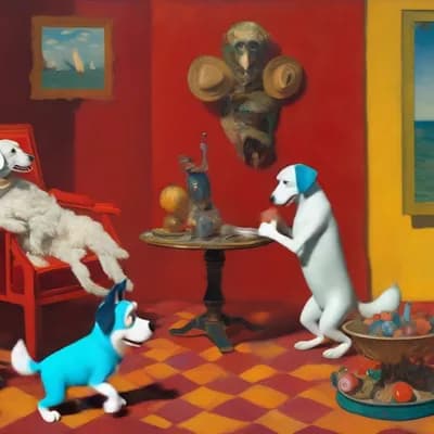 AI generated video: these dogs start dancing like craaaaaaaaaaazy