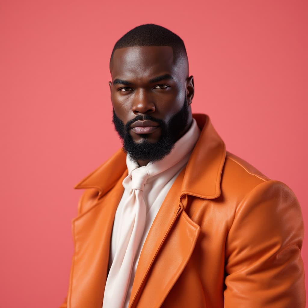 AI generated: Vogue style photo shoot oF Tyson Beckford  as character ShoNuff from the movie The Last American Dra...