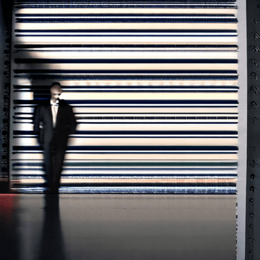 AI generated: 2 (managers) dress suit, somber appearance, complex lighting, analog, filmgrain, analog camera, stud...
