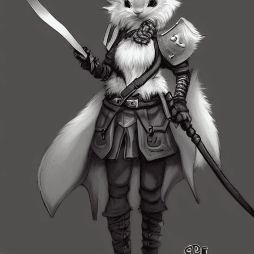 AI generated: female d&d harengon, female dnd rabbitfolk, :: grey fur with light black tipped ears, female rogue w...