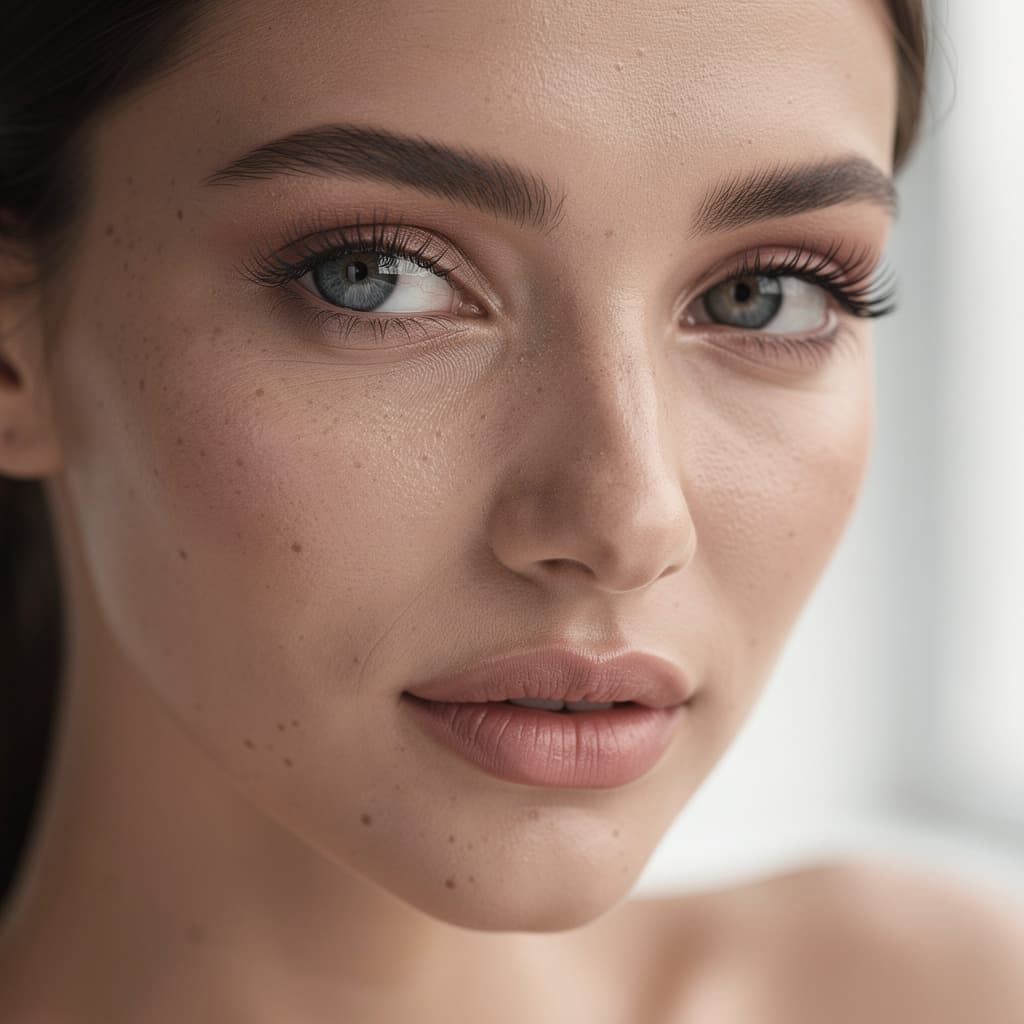 AI generated: beautiful woman's face ultra high resolution, ultra high definition; with ultra detail 
texture, not...