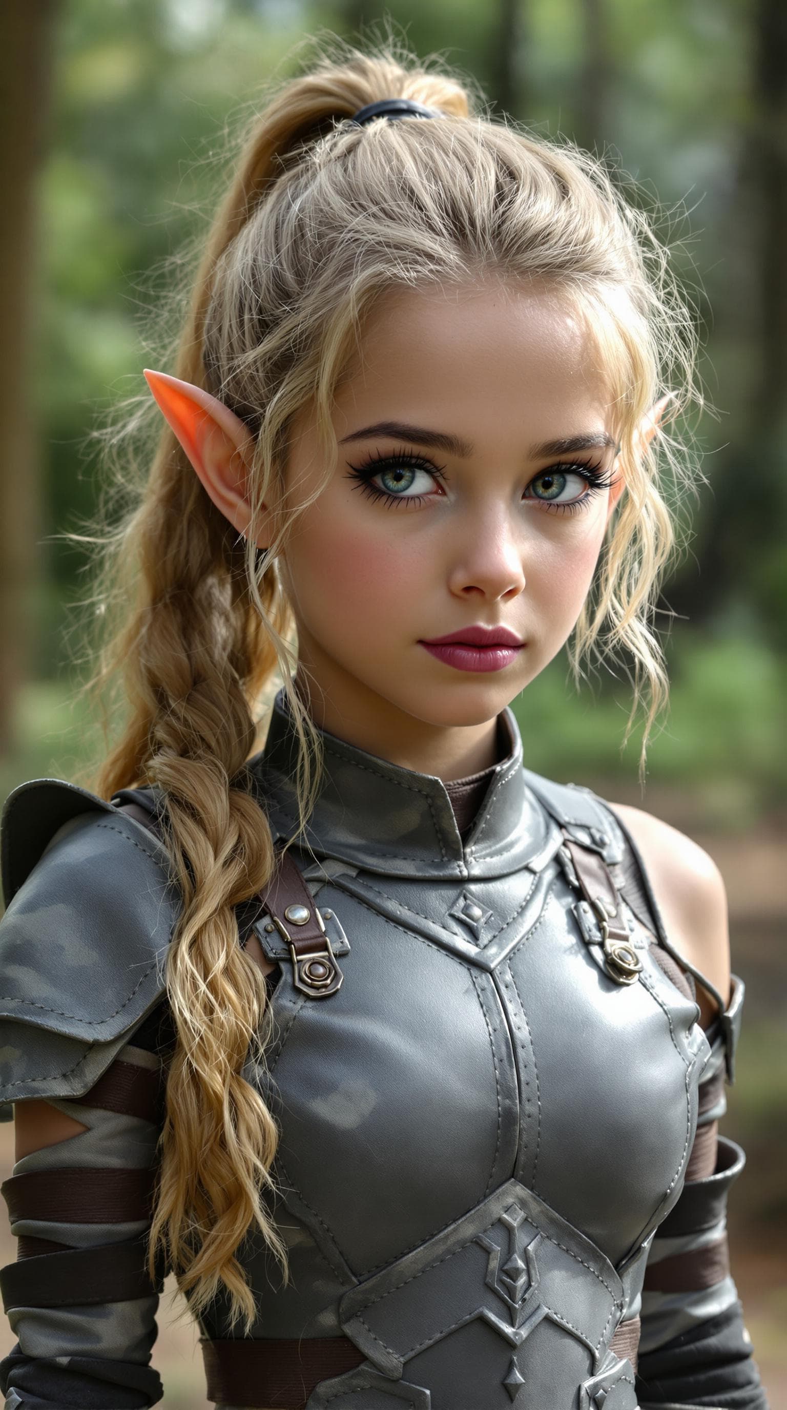 AI generated: a professional photo of a exceptionally beautiful girl in the world (age 7), (seven year old) short ...