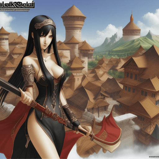 AI generated: silkroad online alternative wallpaper