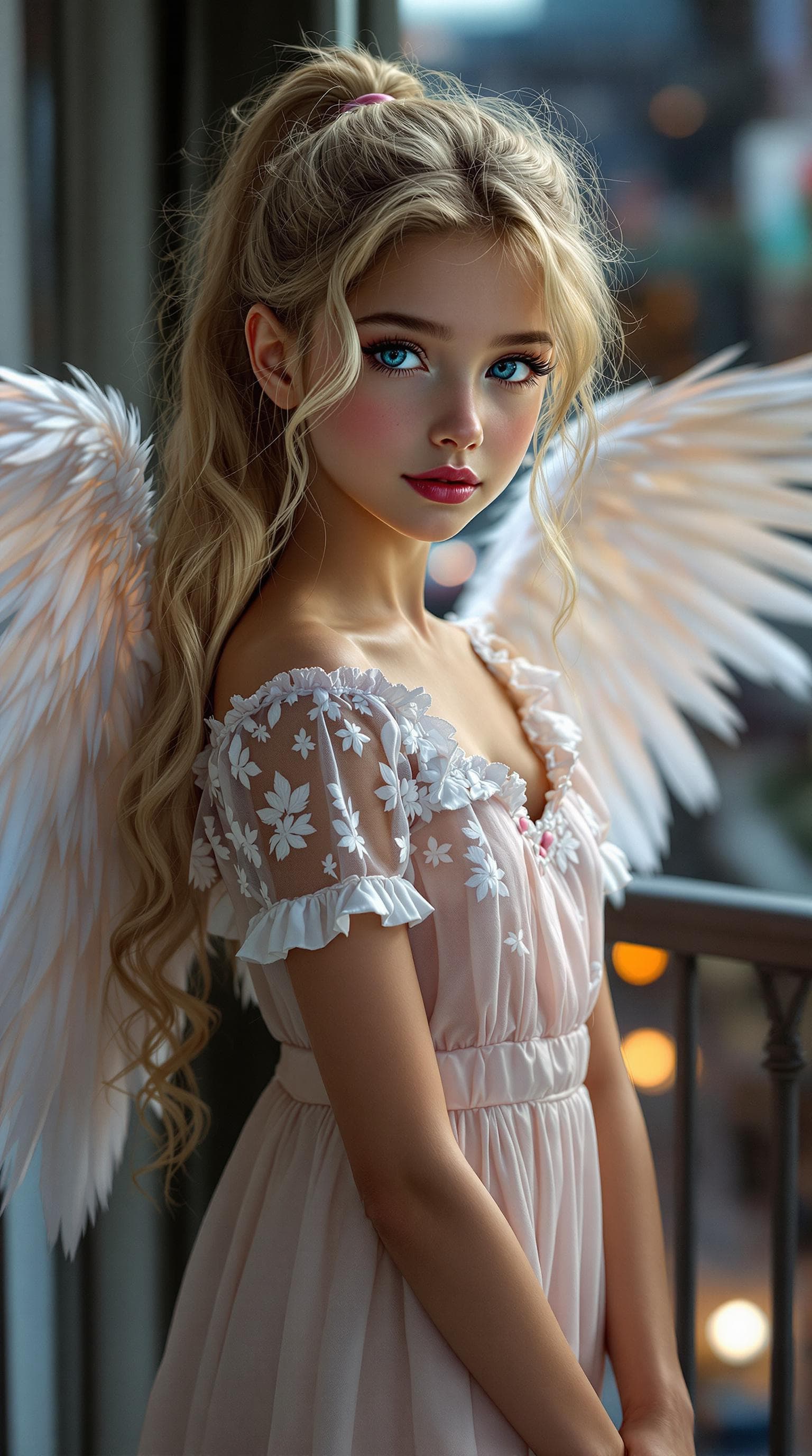 AI generated: a professional photo of a exceptionally beautiful girl in the world  ((Angelica))  (age 10), (ten ye...