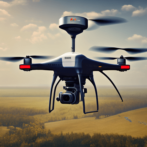 AI generated: Drone, Ukraine, freedom, fight,cinematic, high detail, octane render, 8k