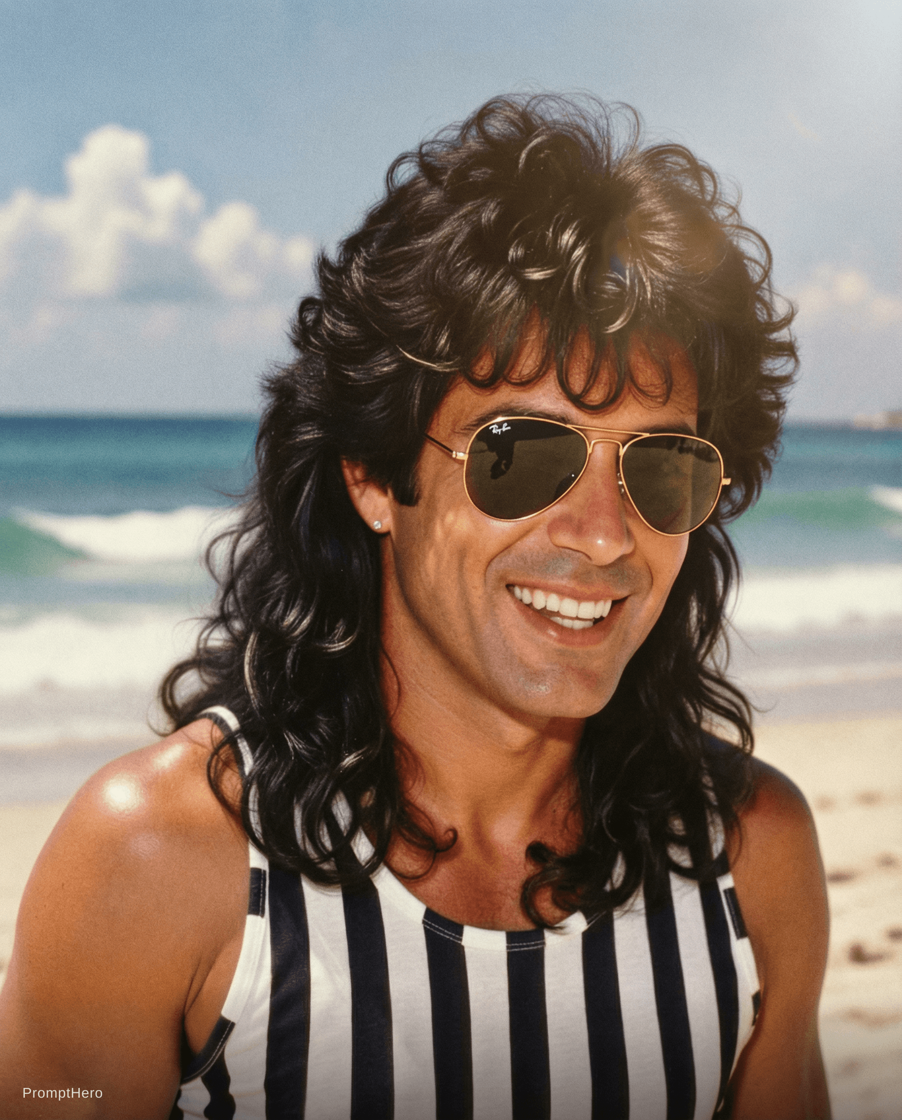 AI generated: Make this photo look like it was shot by a SLR Nikon camera in the mid 1980’s. Photorealistic and ad...