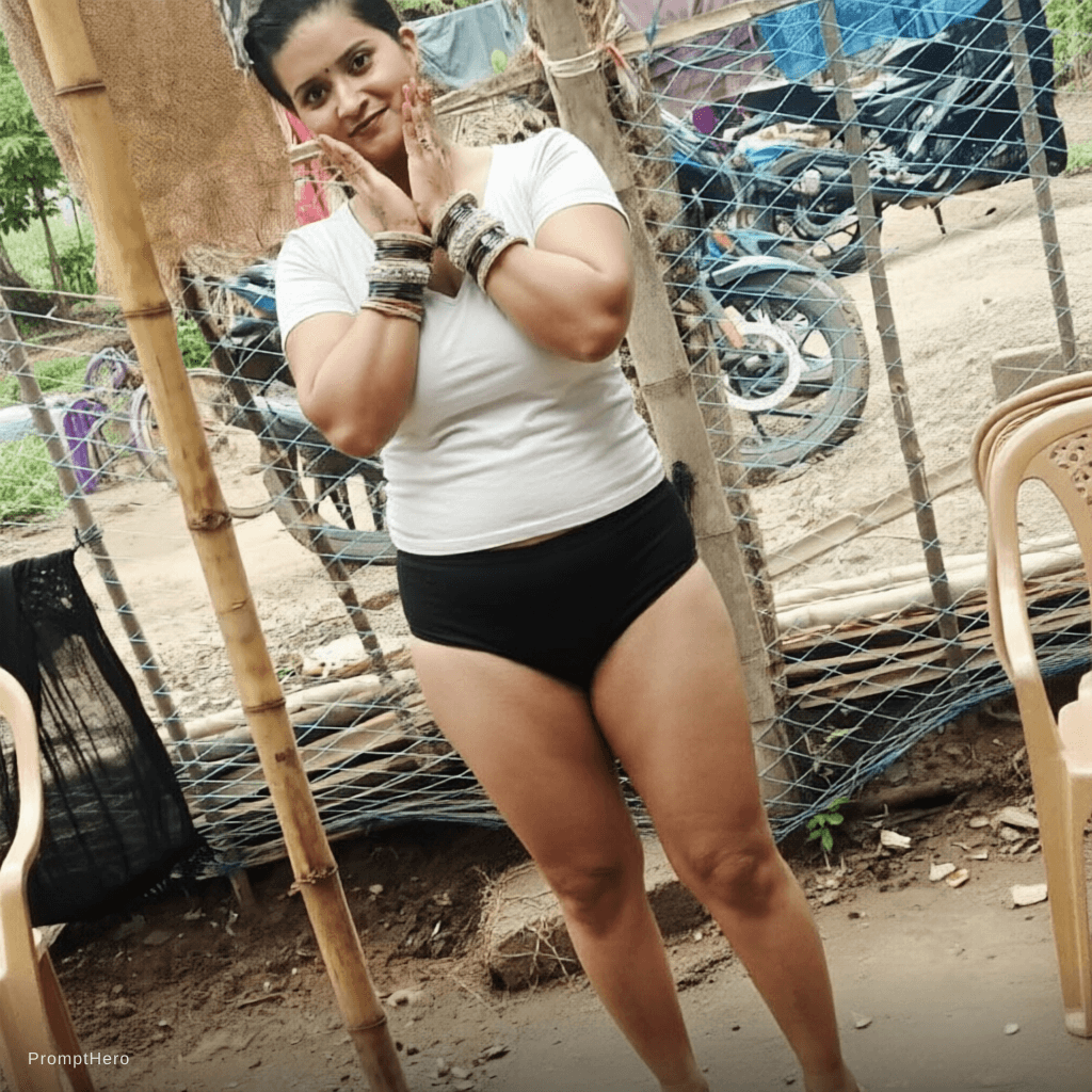 AI generated: Remove dress
