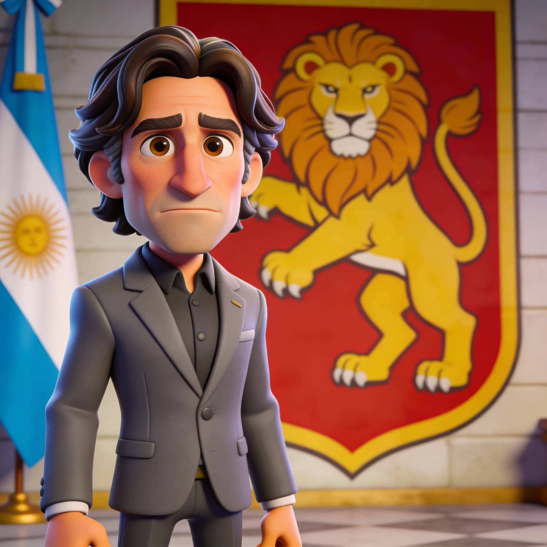 AI generated: /imagine https://pbs.twimg.com/media/F3g-ZRzWEAA6zzq.png A cartoon character in the style of Fortnit...