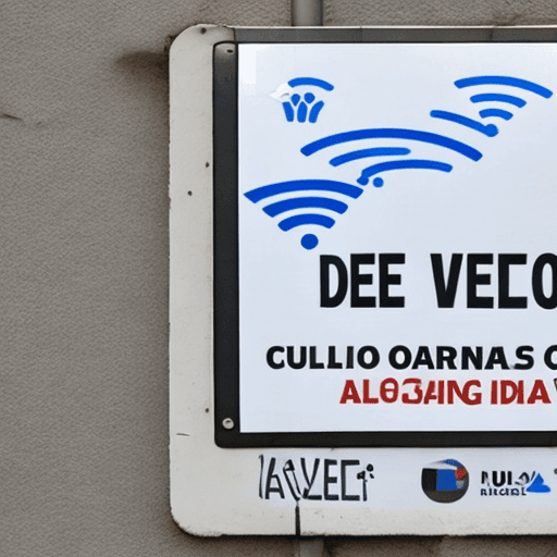 AI generated: Haz un cartel que avise de que no te debes conectar a redes wifi Publicas, el cartel debe de estar e...