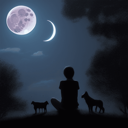 AI generated: you under the moon