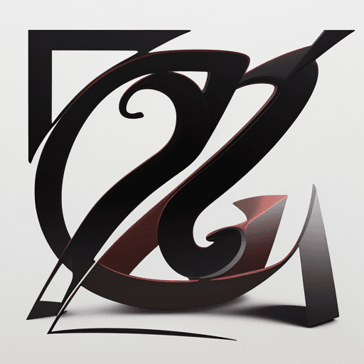 AI generated: Question mark, no curves, sharp edges, digital style