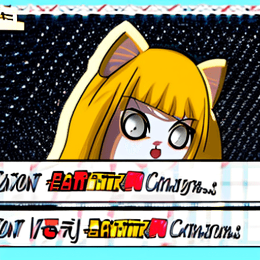 AI generated: catgirl lies at bad, crying