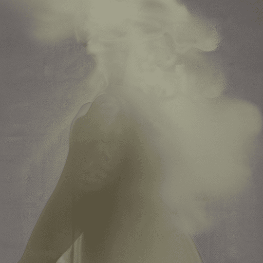 AI generated: smoke sculpture portrait of a woman, in the style of flowing fabrics, delicate ink washes, dance, ju...