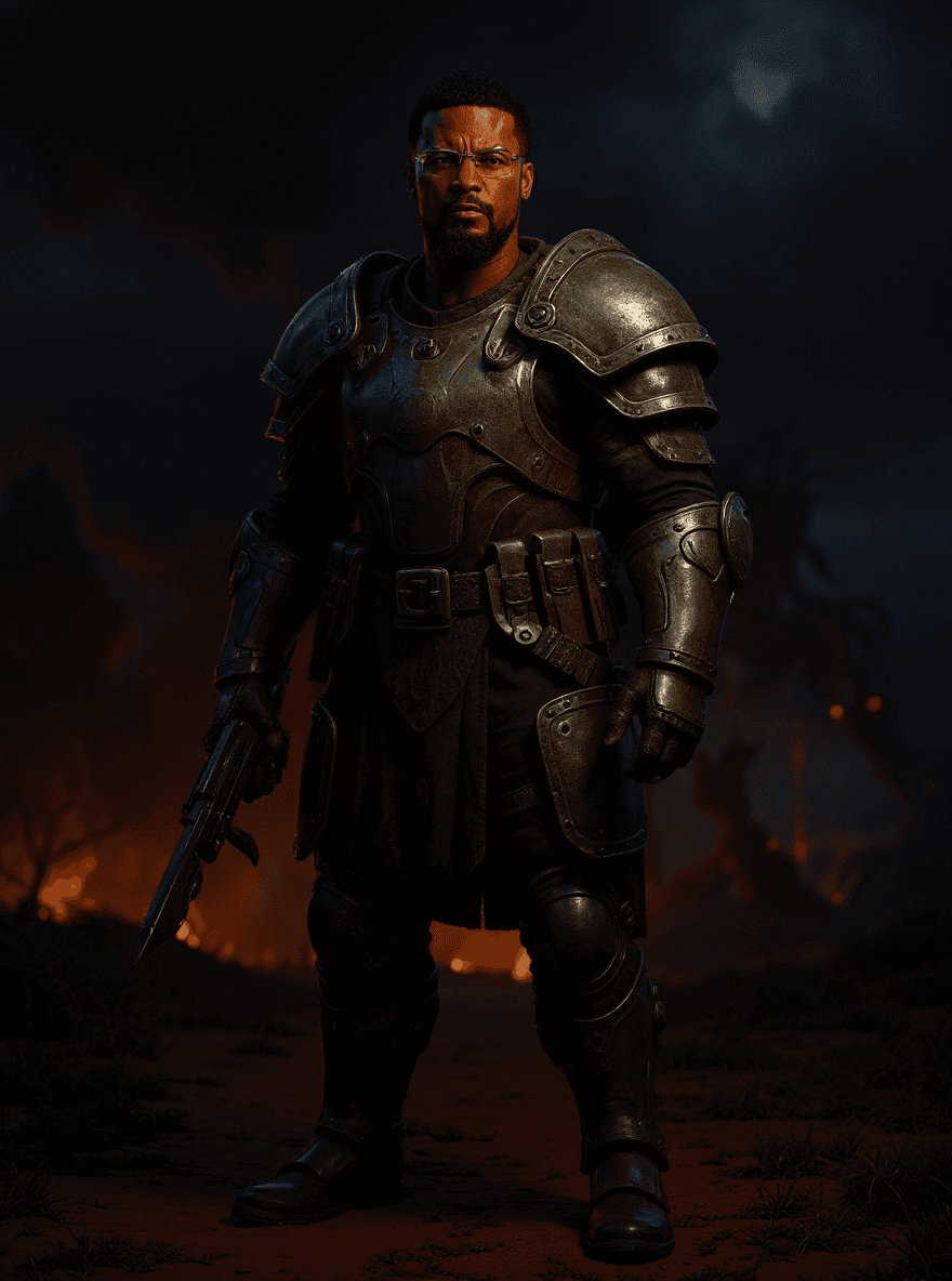 AI generated: Conquest, full battle gear, monster horse, horror, dark, intricate design and details, photography l...