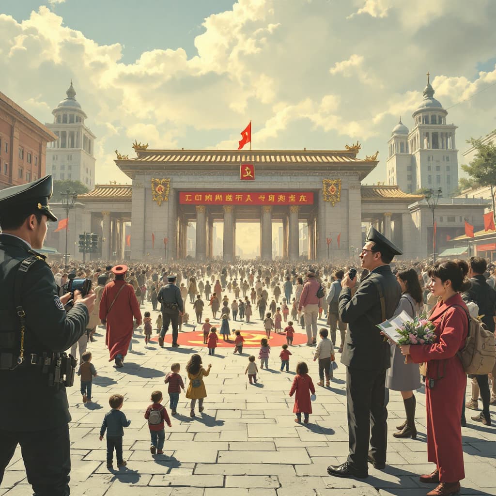 AI generated: Communist society in 2100.