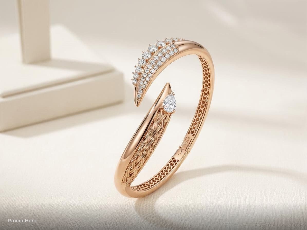 AI generated: make a new design bracelet like this model in picture
