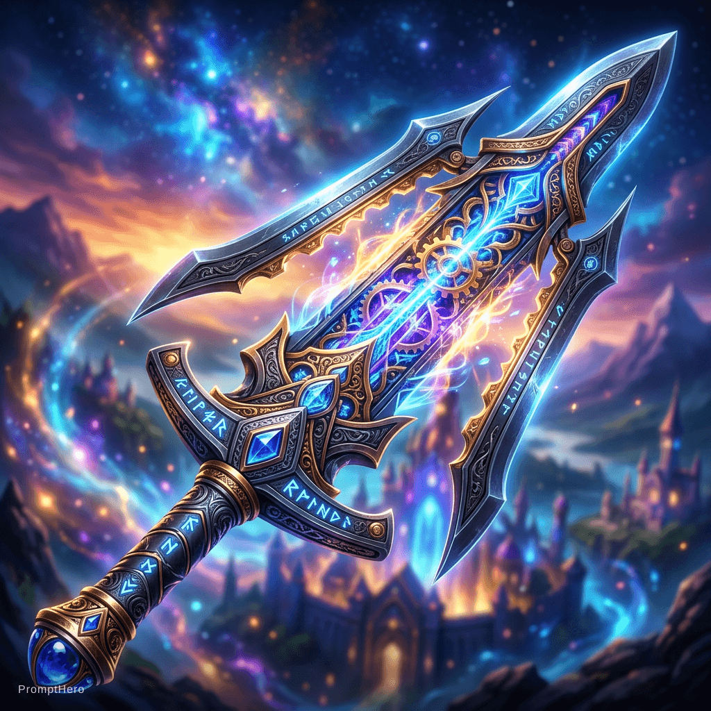 AI generated: A close sword that can be open 