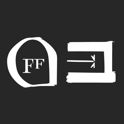 AI generated: a simple logo of the letters F and F side by side , simple , just F and F