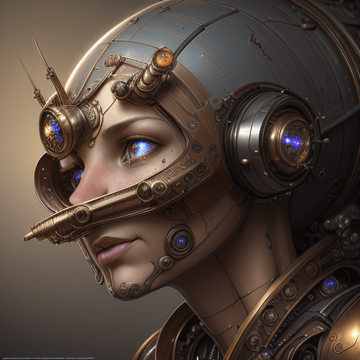 AI generated: portrait shot of a steampunk robot bug, unreal engine realistic render, 8 k, micro detail, intricate...