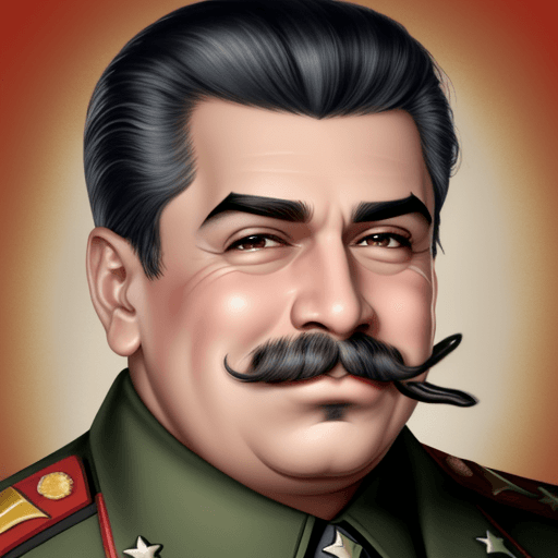 AI generated: josef stalin con la cara de nicolas maduro