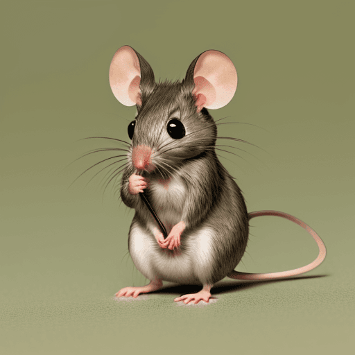 AI generated: photo of an interesting funny male mouse, hd , MALE MOUSE