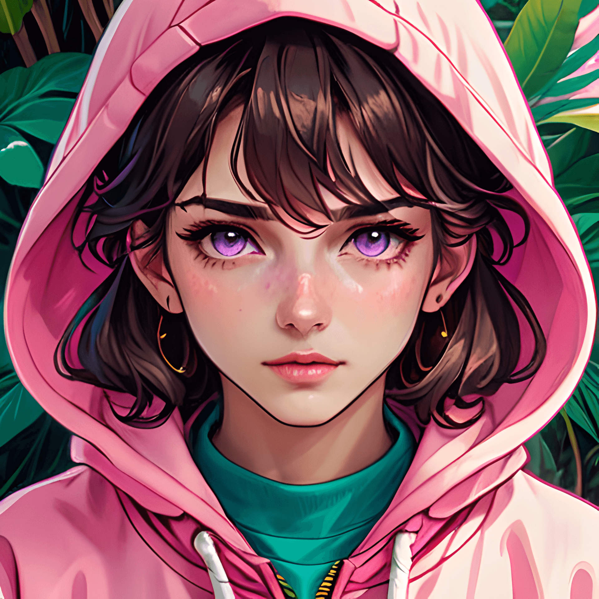 AI generated: colorful, hand drawn, vibrant pastel colors, (bubblegum Vaporwave aesthetic), Legend of Mana graphic...