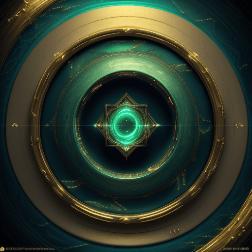 AI generated: 
render, letter [S], gold color, with indigo color background, bright light emanating from the cente...