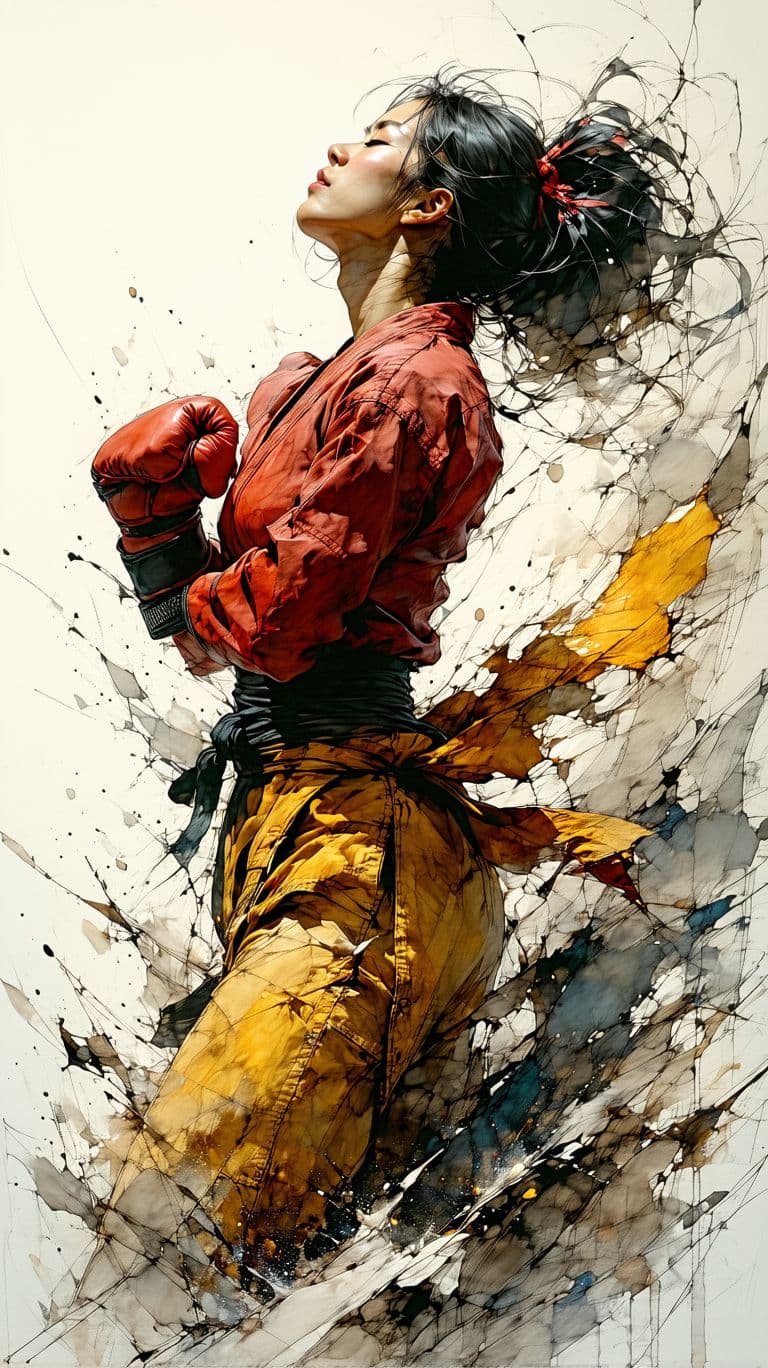AI generated: Sketch, Beautiful colored pencil line art, Beautiful curves and lines, Fine brush technique, Beautif...