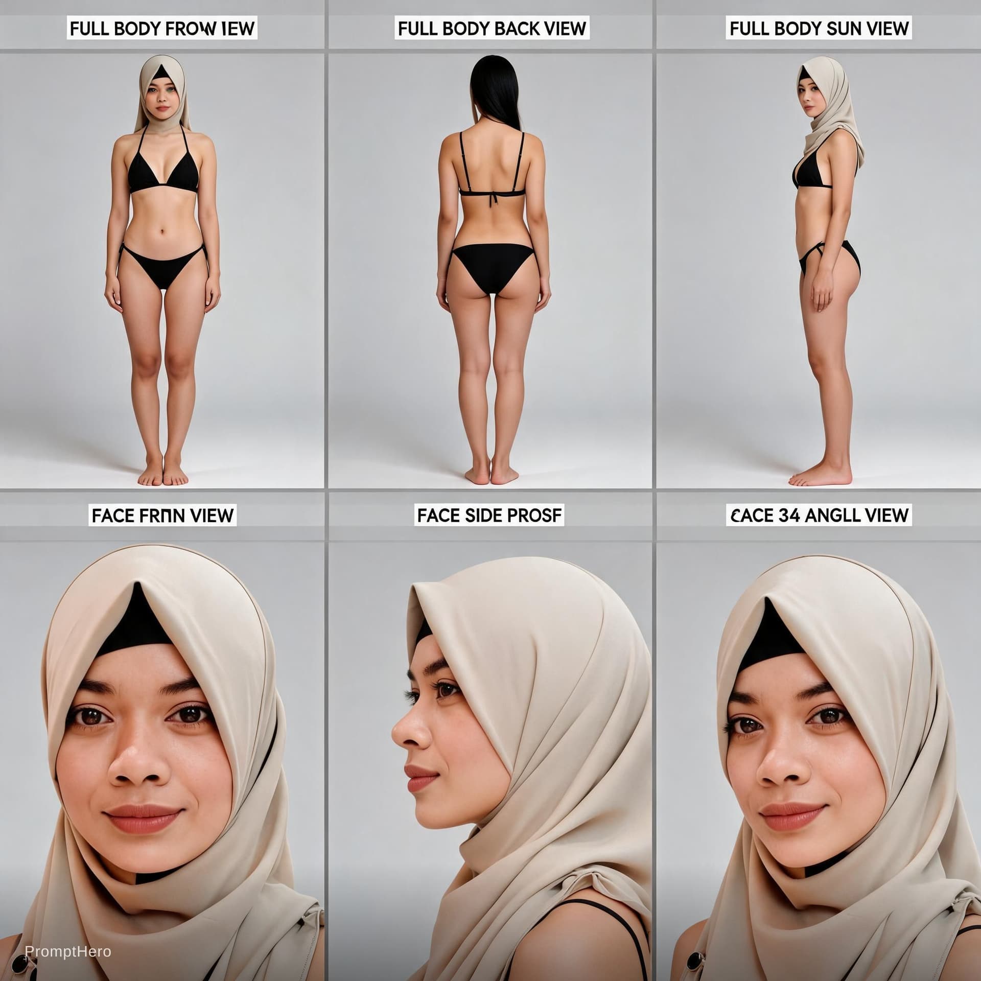 AI generated: Highly realistic female influencer based strictly on the attached reference images (face and body mu...