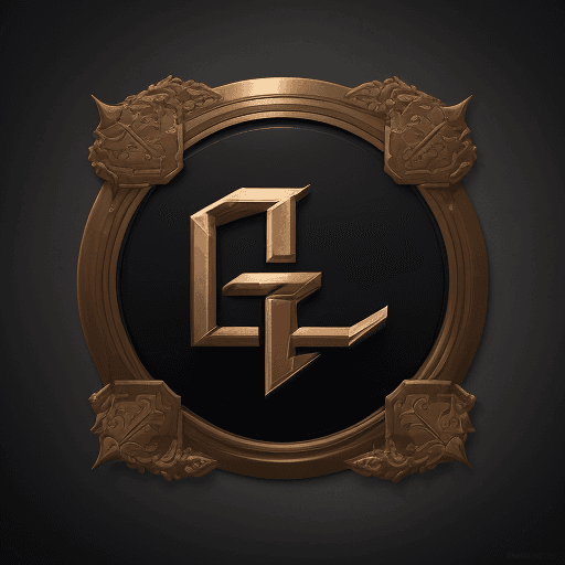 AI generated: create logo use the letter "L" in the middle, gaming, masterpiece, best quality, highly detailed, da...