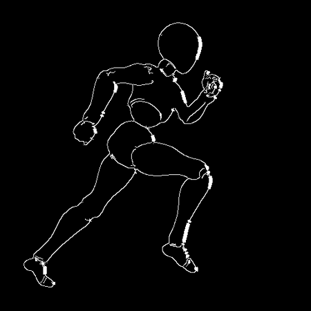 run pose