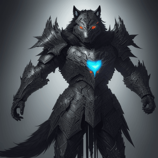 AI generated: Produce a captivating digital illustration of an advanced and futuristic soldier donning a formidabl...