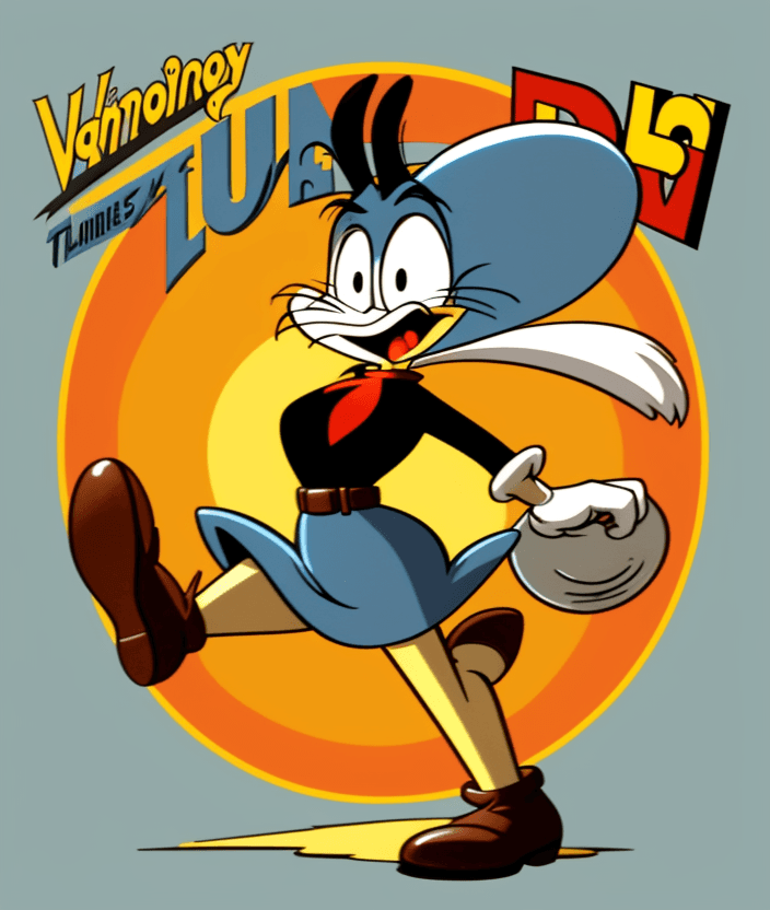 AI generated: vintage looney tunes logo